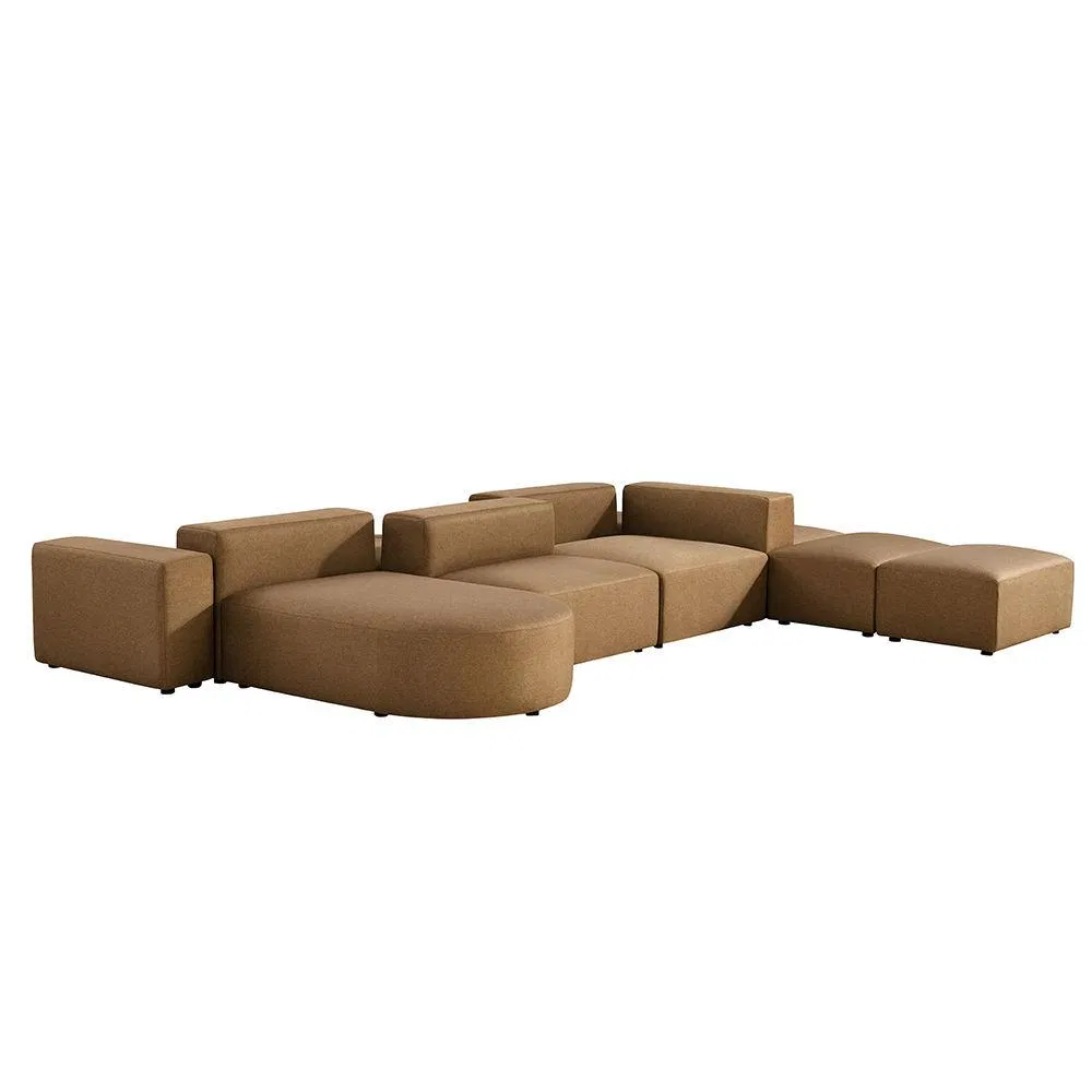 Sofá de Lounge de Escritório e Hotel Estilo Moderno em Couro para Sala de Espera Sofá Modular Curvo para Escritório