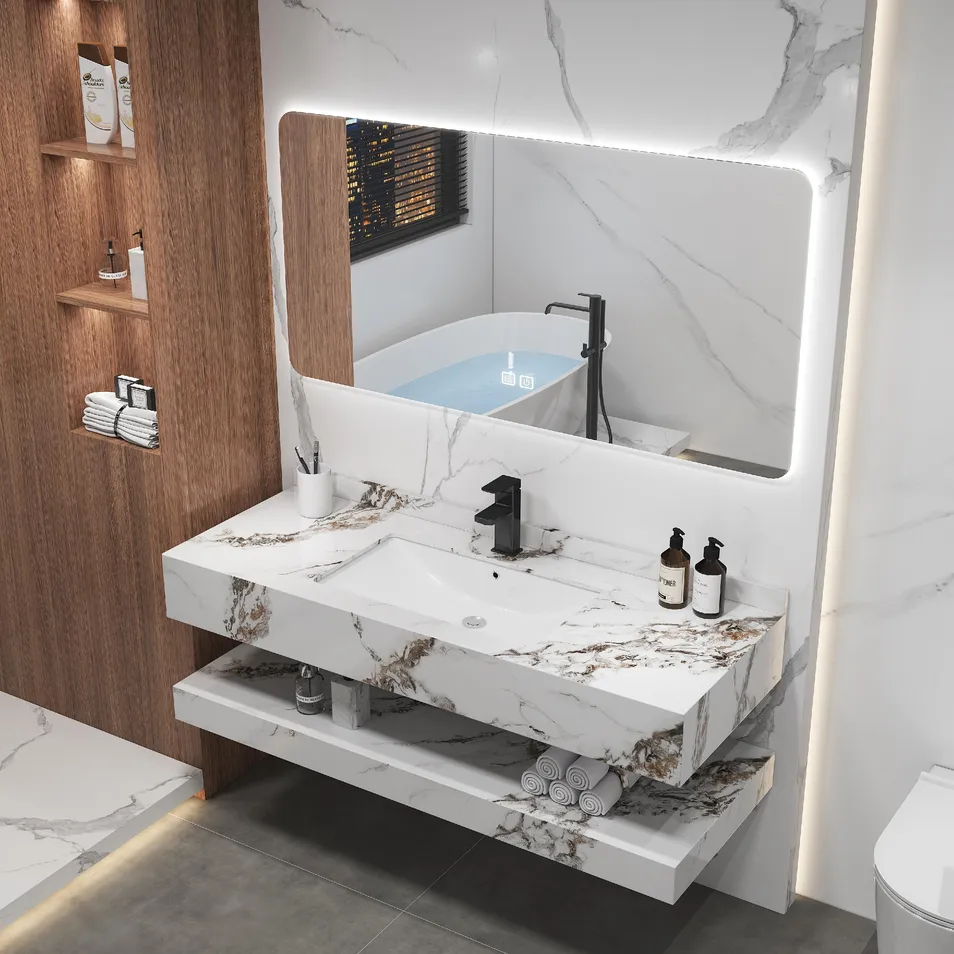 Design de Cor de Mármore Slab Rock Moderno