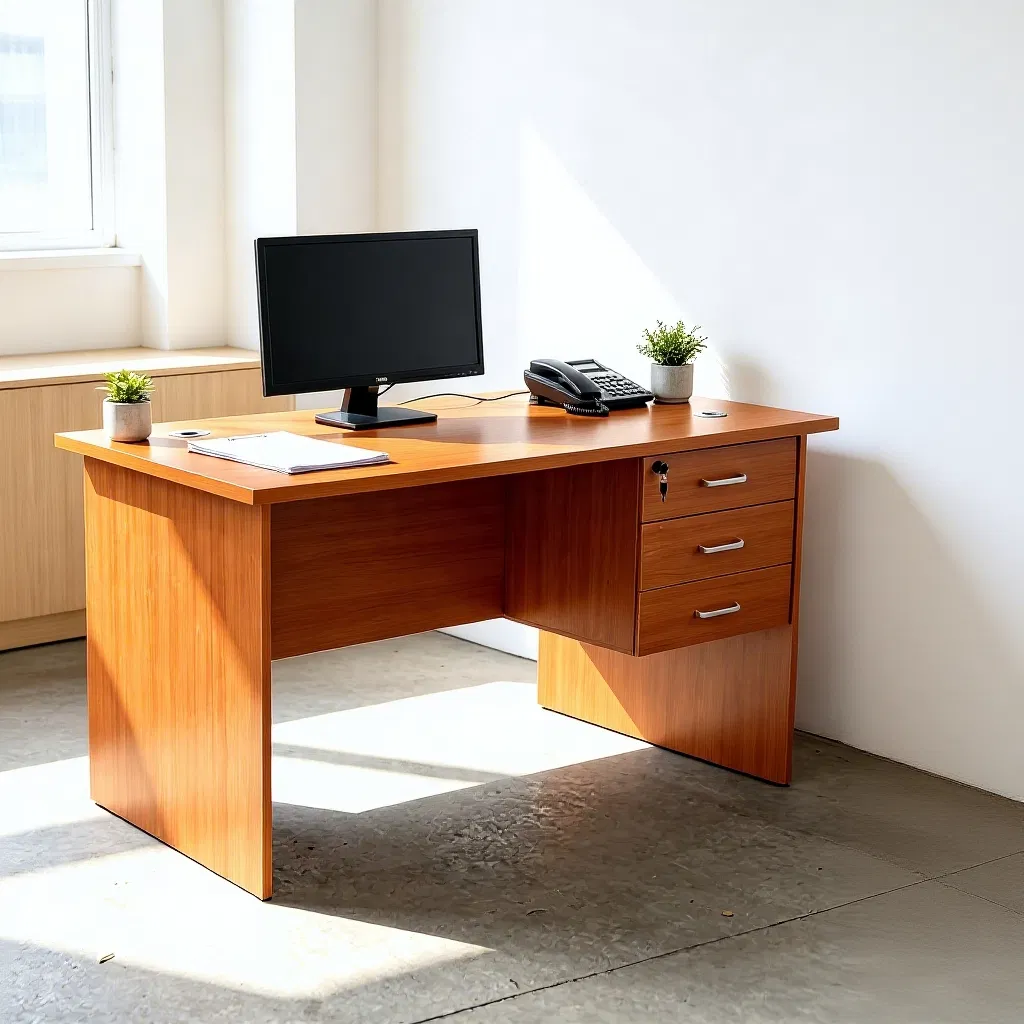 Mesa de Computador Moderna em Madeira para Escritório, Mesa de Escritório, Móveis Executivos para Casa, Apartamento