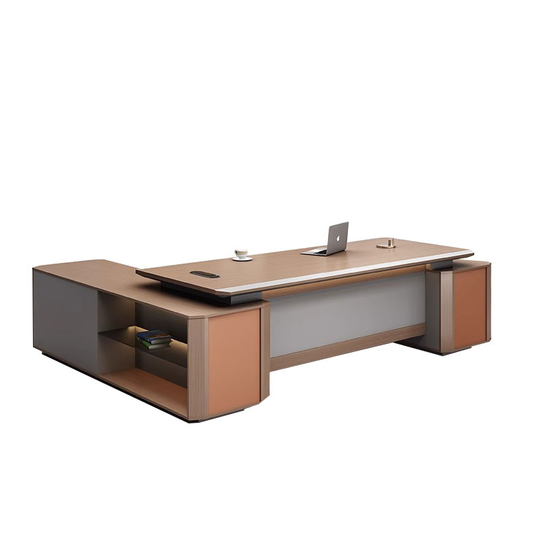 Mesa de Escritório Liyu Móveis CEO Mesa de Computador Mesas Executivas à Venda com Mesa Lateral Fixa Mesa de Escritório em L