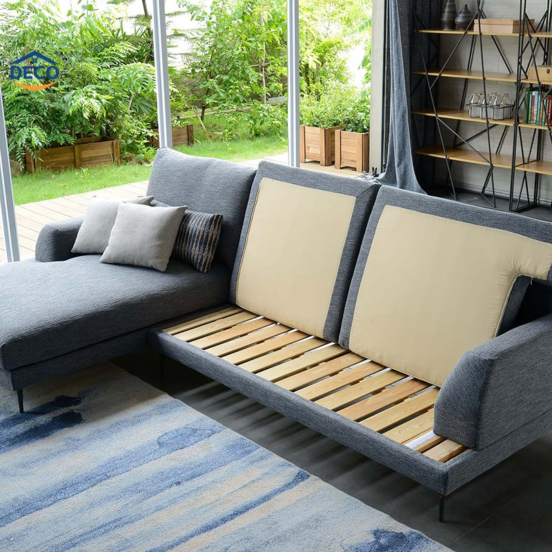 Conjuntos de Móveis para Sala de Estar com Design Minimalista à Venda Sofá Cama Canto Sofá Seccional Modular