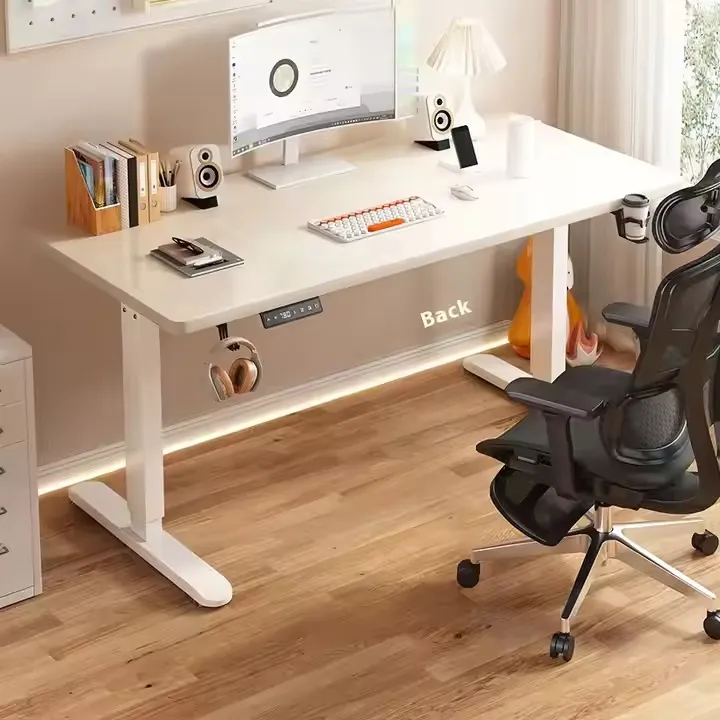 Pernas de Mesa de Escritório Ajustáveis em Altura Mesa de Metal Mesa para Escritório em Casa Mesa Moderna de Computador Ajustável