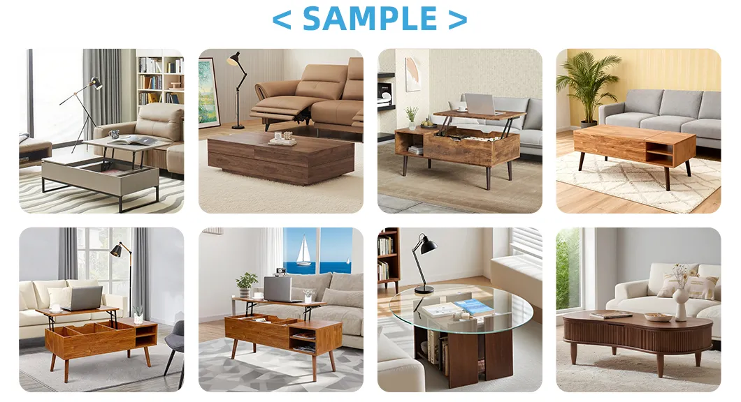 Design de Mesa de Café Minimalista Móveis Modernos para Sala de Estar