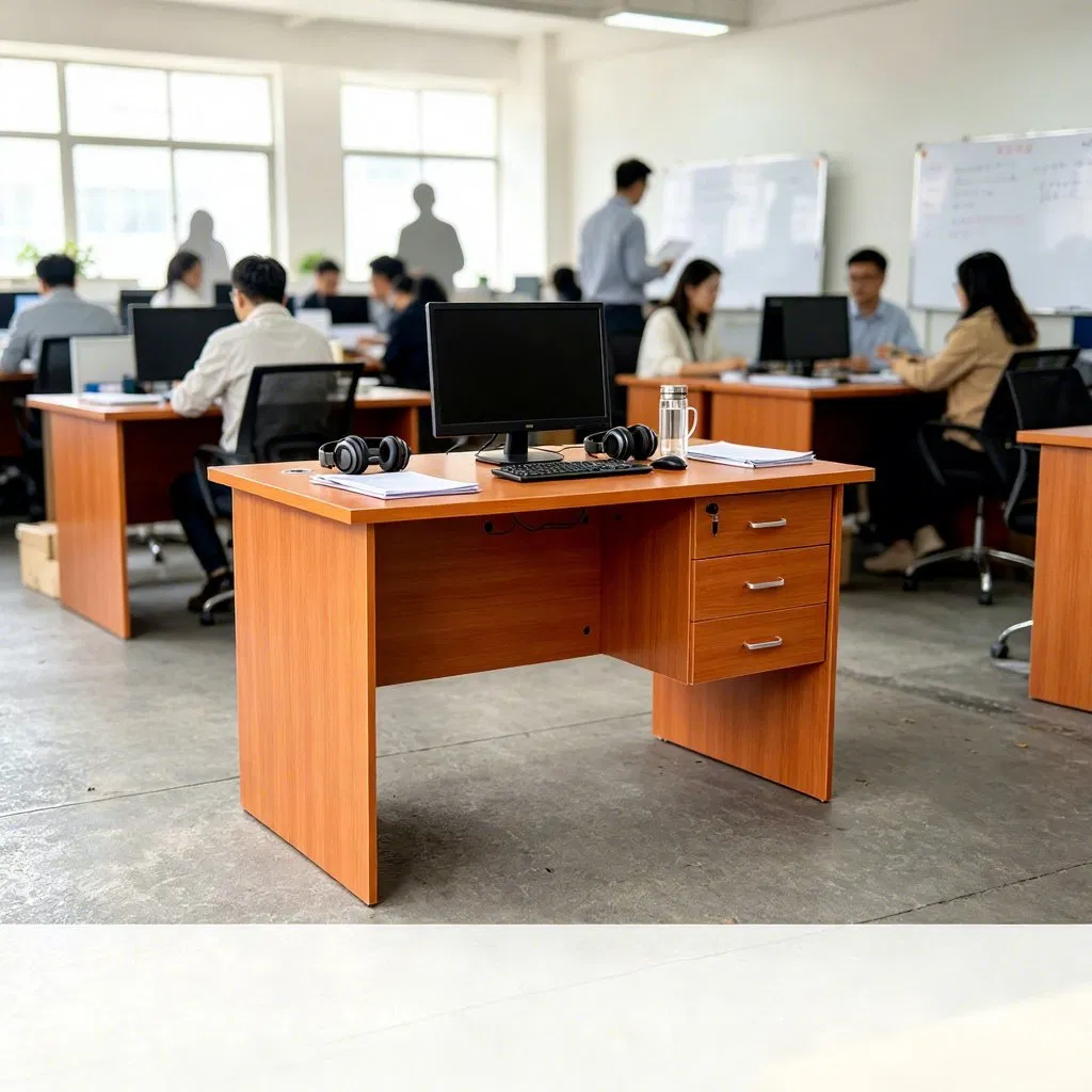 Mesa de Computador Moderna em Madeira Ekintop para Escritório, Mesa de Escritório, Móveis Executivos para Casa, Apartamento