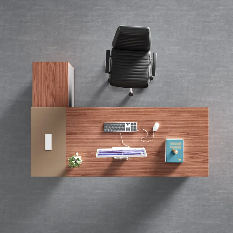 Mesa de Escritório Executiva em Madeira Melamínica