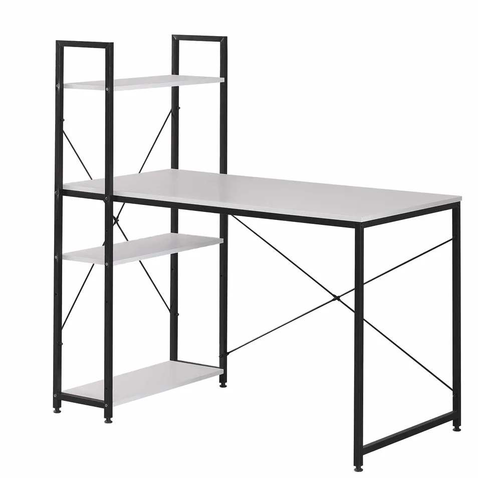 Mesa de Escrita de Chipboard por Atacado, Mesa de Computador para Casa, Estante, Mesa de Computador