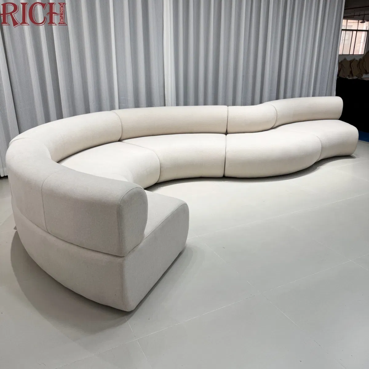 Conjunto de Sofá Modular em Veludo Detalhe 1