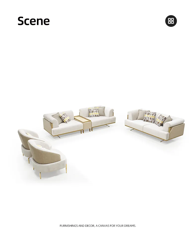 Design de sofá moderno