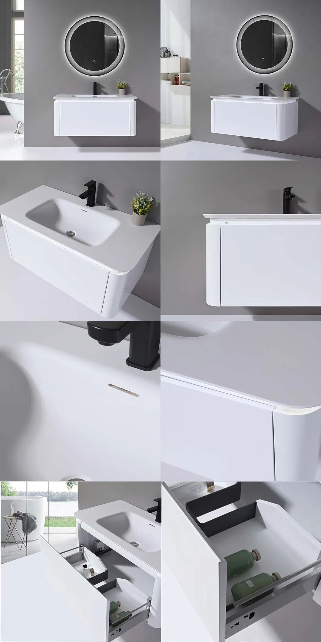 Fotos detalhadas do armário sanitário
