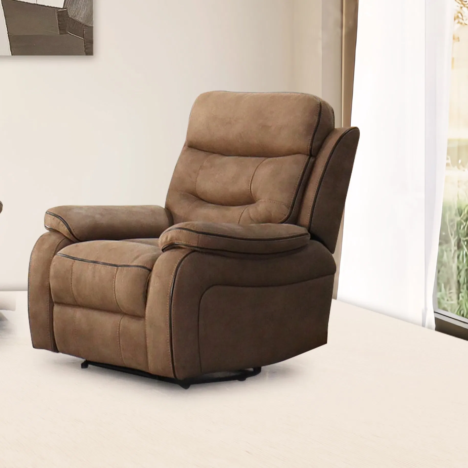 Sofá Reclinado Moderno Móveis para Casa Loveseat Sofá Motion Sofá Recliner Elétrico Conjunto