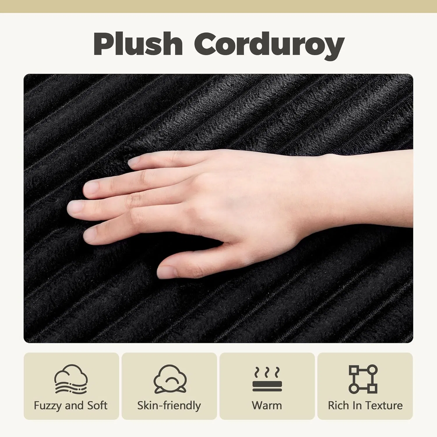 Sofá Comprimido Modular Moderno de Corduroy com Chaise Dupla Sem Ossos e Tamanho Grande