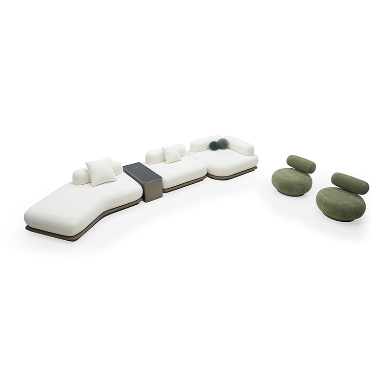 Sofá e Cadeira Modular de Formato Irregular da Fábrica da China para Hotéis Boutique