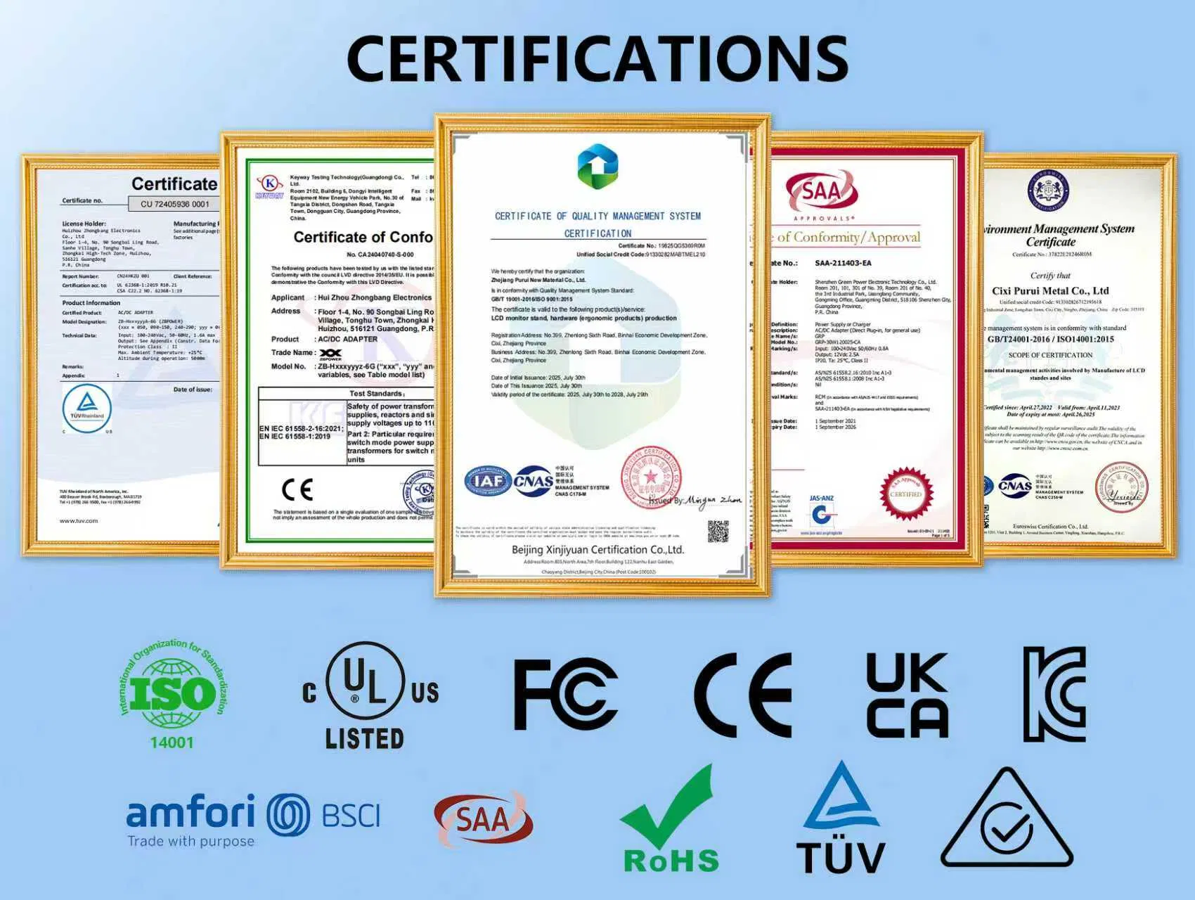 Showroom e Certificações