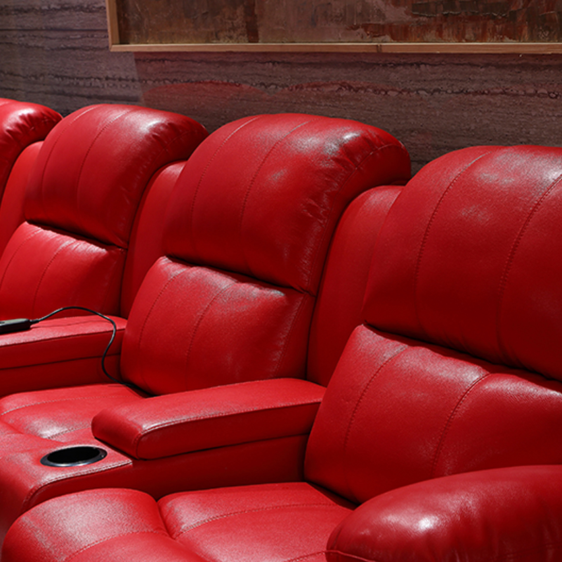 Cadeira de Cinema Reclinável em Couro para Home Theater por Atacado para Sala de Estar