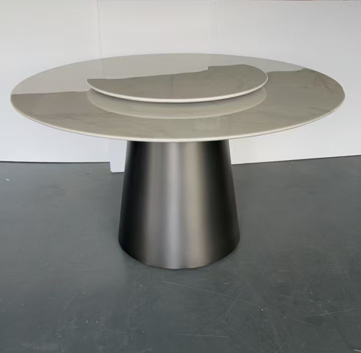 Móveis 029 Foshan Mesa de Jantar Moderna em Mármore de Luxo Personalizada