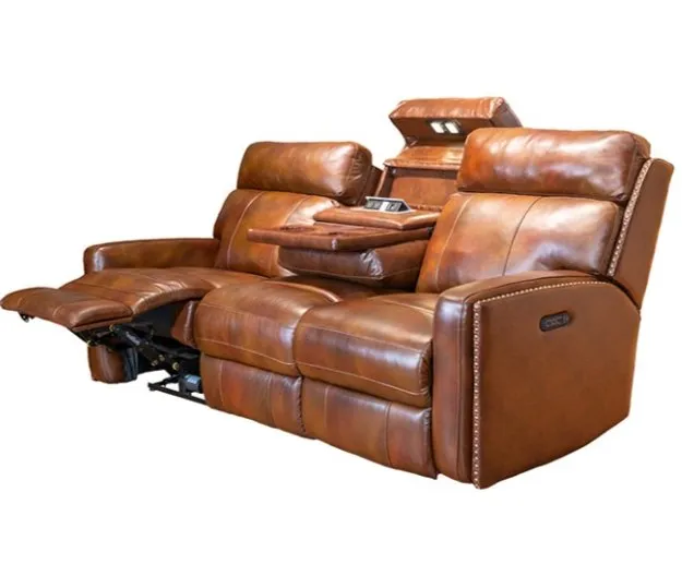 Sofá Recliner Elétrico de Luxo Moderno 3 Lugares para Sala de Estar Móveis de Escritório