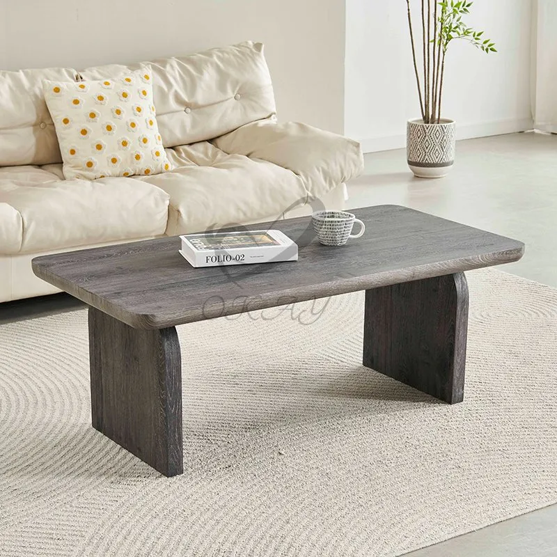 Mesa de Jantar Contemporânea Nórdica 6 Retangular MDF Villa Homestay Mesa de Jantar Mobiliário Nórdico