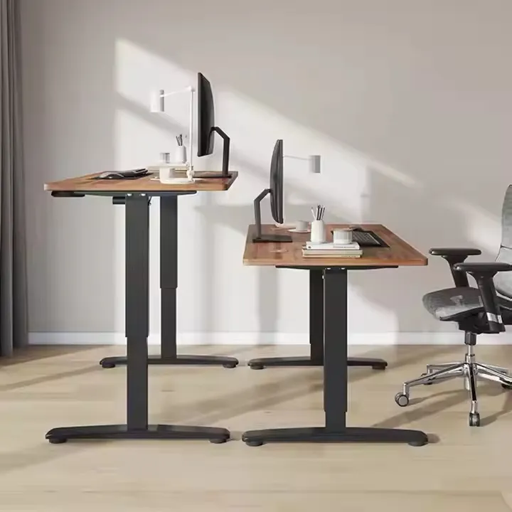 Pernas de Mesa de Escritório Ajustáveis em Altura Mesa de Metal Mesa para Escritório em Casa Mesa Moderna de Computador Ajustável