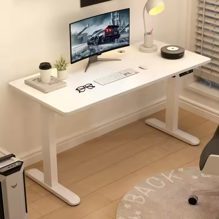 Pernas de Mesa de Escritório Ajustáveis em Altura Mesa de Metal Mesa para Escritório em Casa Mesa Moderna de Computador Ajustável