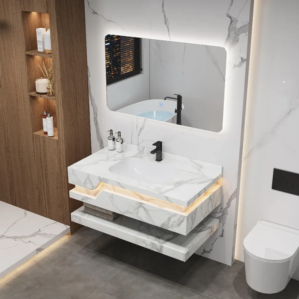 Design de Cor de Mármore Slab Rock Moderno