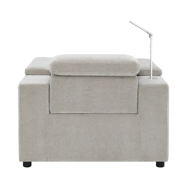 Sofá reclinável de cinema em casa com tecido luxuoso para conforto absoluto