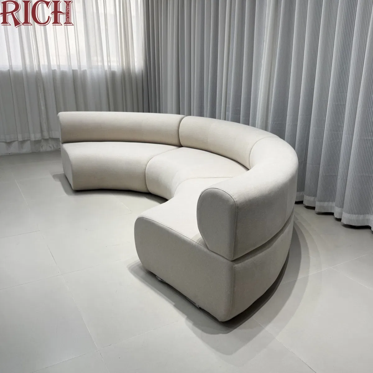 Conjunto de Sofá Modular em Veludo Detalhe 2