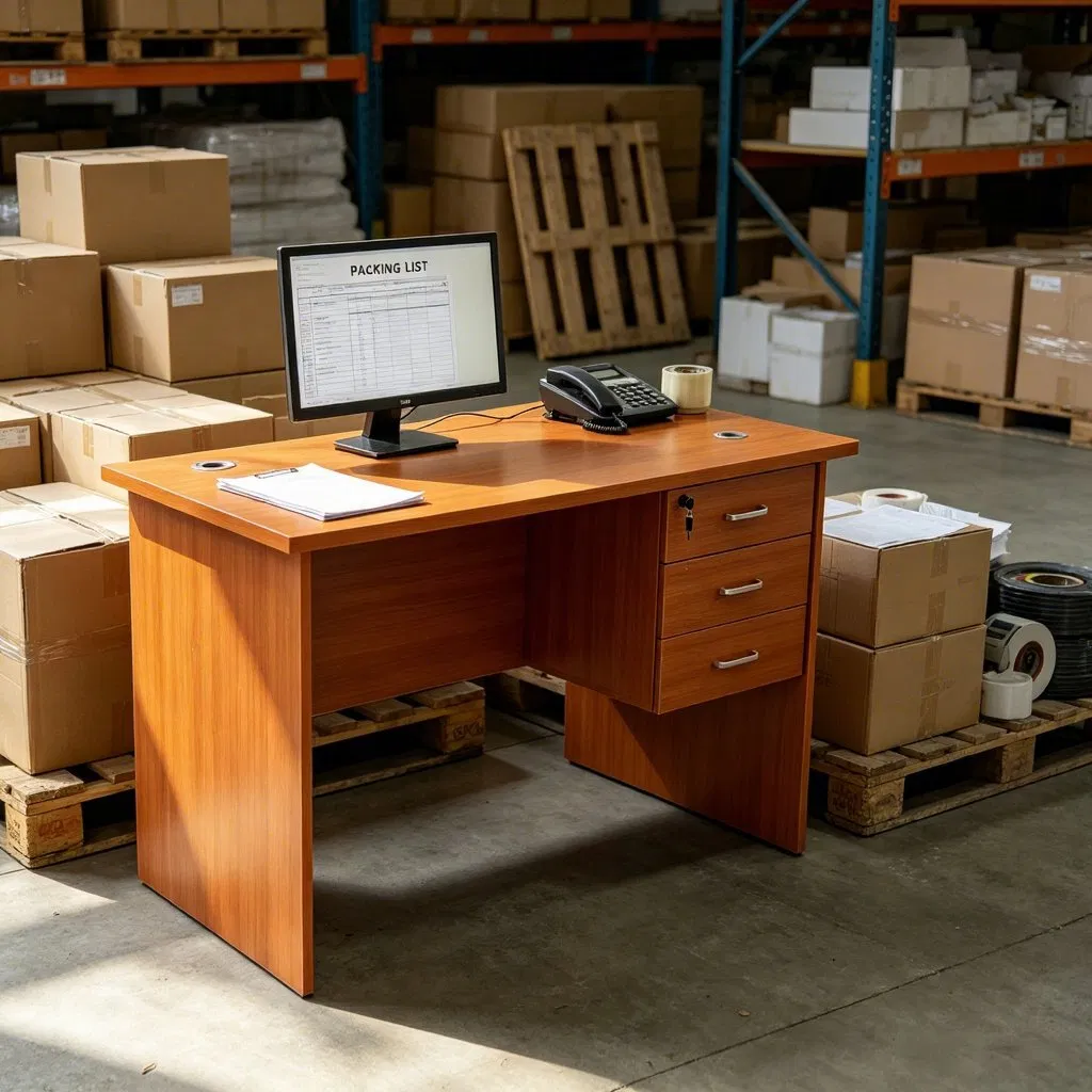 Mesa de Computador Moderna em Madeira Ekintop para Escritório, Mesa de Escritório, Móveis Executivos para Casa, Apartamento
