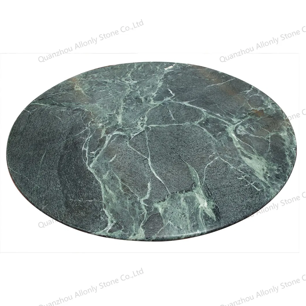 Mesa de Café Oval Mármore Verde
