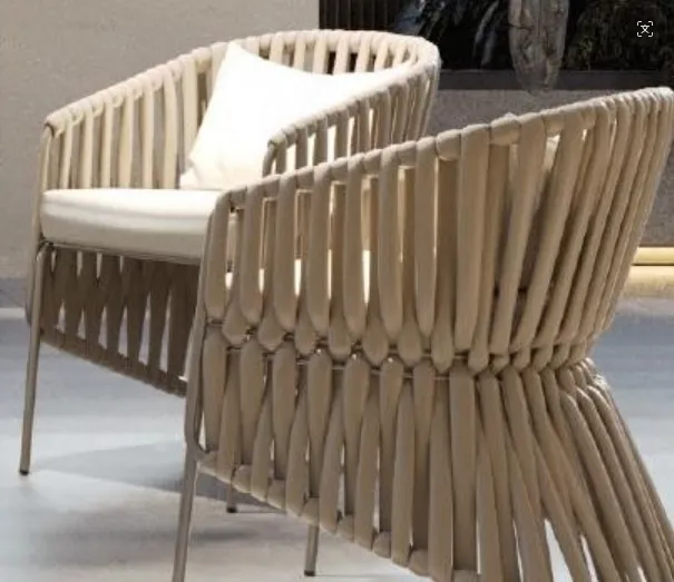 Sofá Modular Externo Aparência Moderna Elegante Estrutura de Ferro Durável e à Prova de Ferrugem