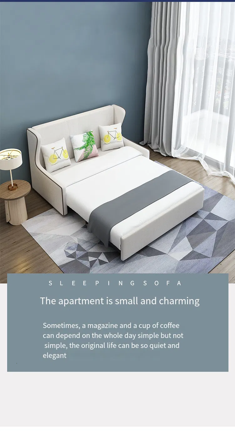 Sofá-cama moderno perfeito para espaços compactos