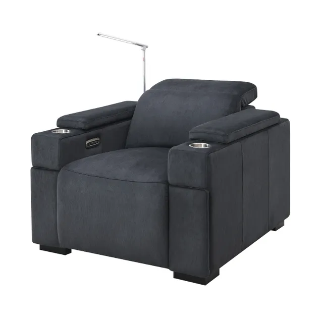 Sofá reclinável de cinema em casa com tecido luxuoso para conforto absoluto