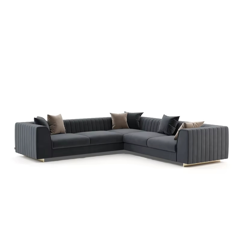 Luxury Modular 4-Seater Chesterfield Sofa with Custom Upholstery