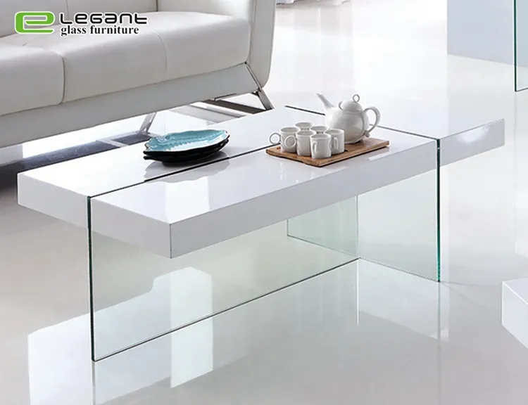 Mesa de Café Redonda com Pé de MDF Preto