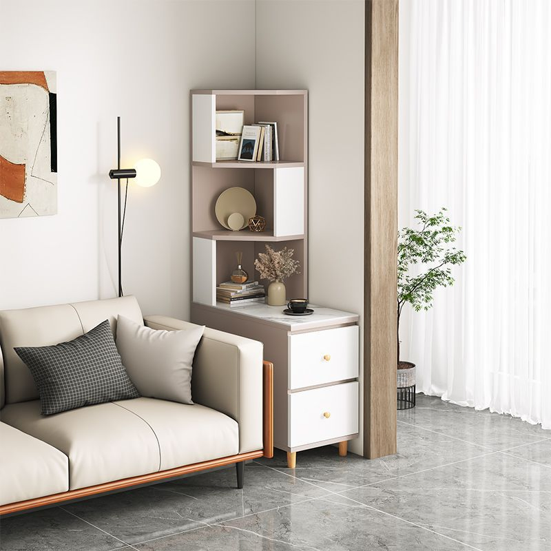 Venda Quente Novo Design Mesa de Cabeceira de Grande Capacidade em Painel de Densidade com Figura Slim
