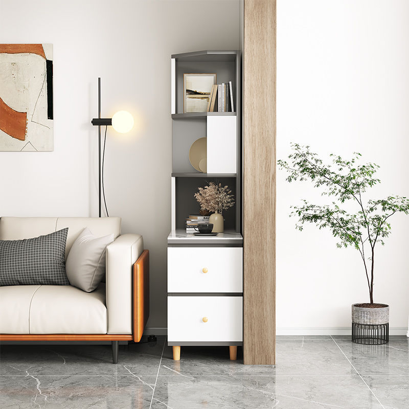 Venda Quente Novo Design Mesa de Cabeceira de Grande Capacidade em Painel de Densidade com Figura Slim