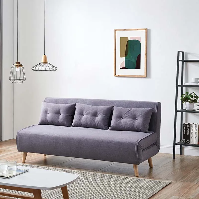 Sofá-cama dobrável de veludo de design nórdico para hóspedes, sala de estar, casa, hotel, escritório, sofá conversível em cama