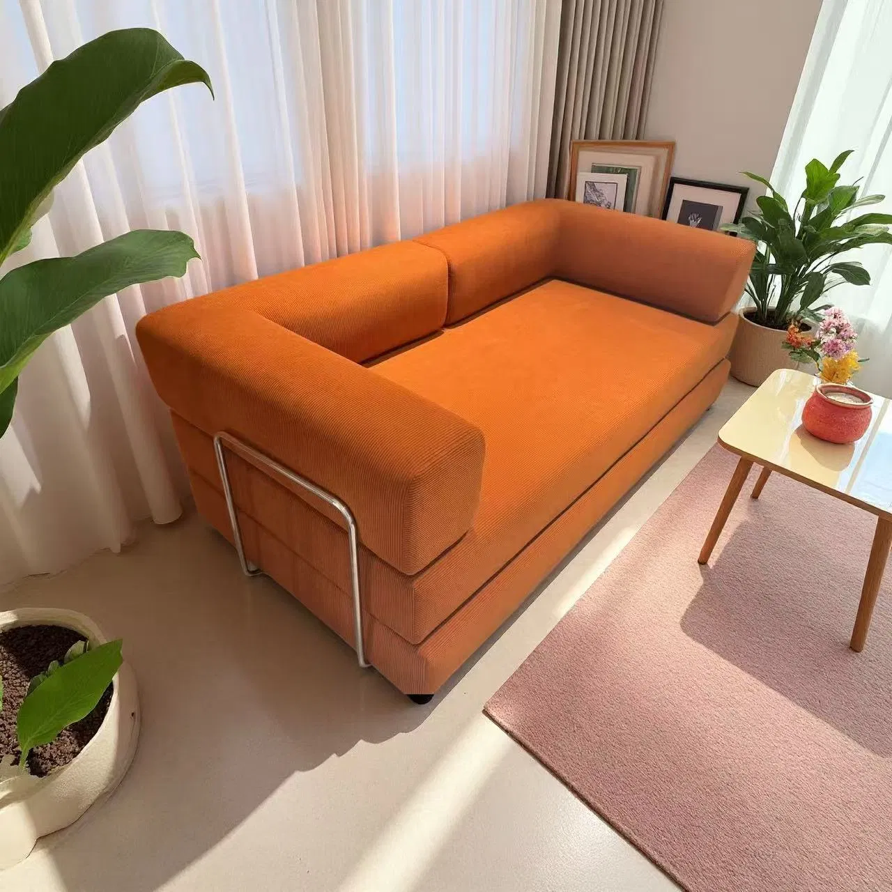 Salvar 90% Frete Wk Novo Compressão Sofá de Sala de Estar em Tecido Seccional Modular Sofá Cama Sofá Comprimido Conjunto