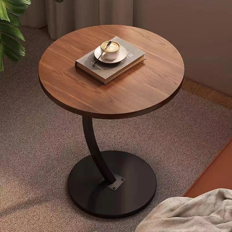 Mesa de Café Redonda Simples para Quarto, Mesa de Cabeceira Pequena de Alta Beleza