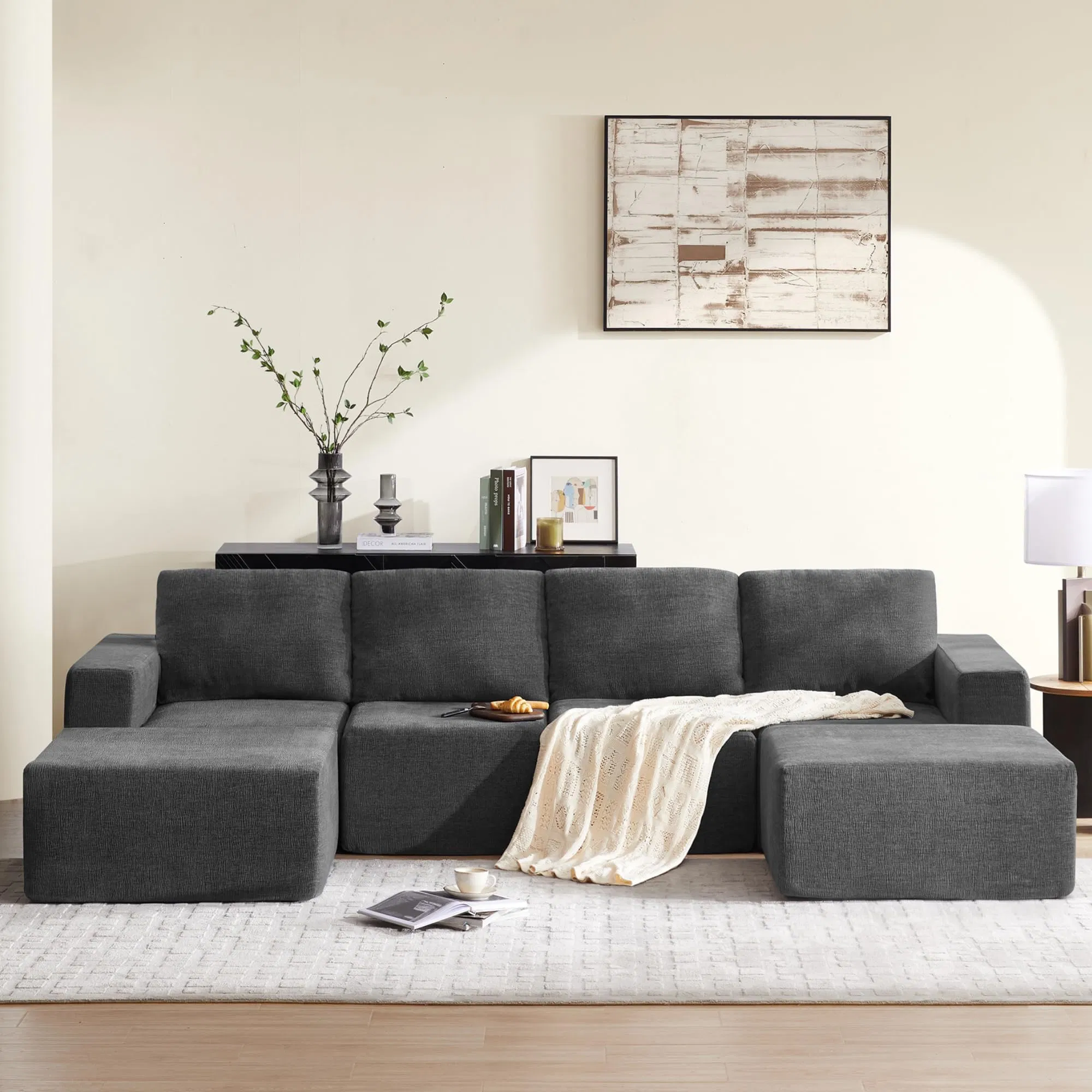Sofá modular de tecido a granel para sala de estar moderna, sofá comprimido sem estrutura e sem moldura, preguiçoso, para móveis de luxo em casa