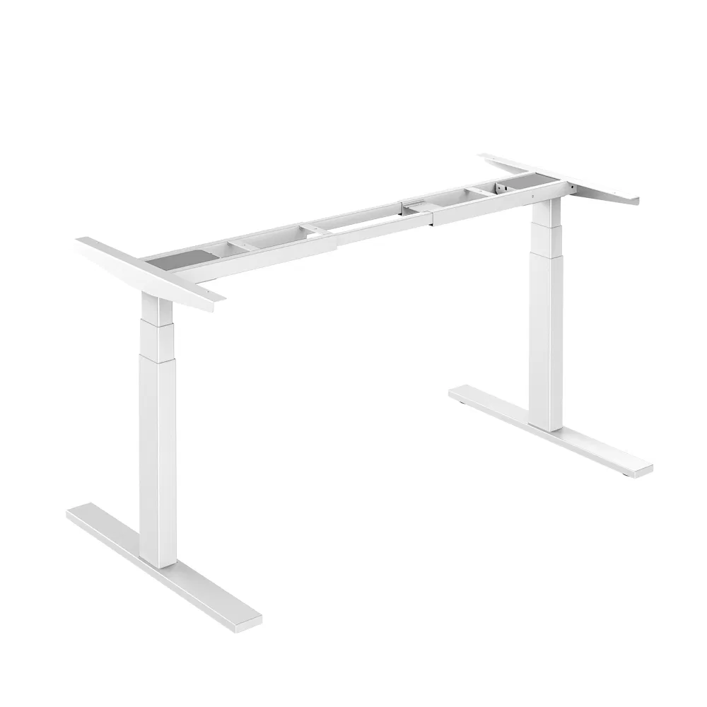 Mesa de Computador Ergonômica Jiecang Estrutura de Aço Metálico Altura Ajustável Mesa de Elevação para Escritório em Casa