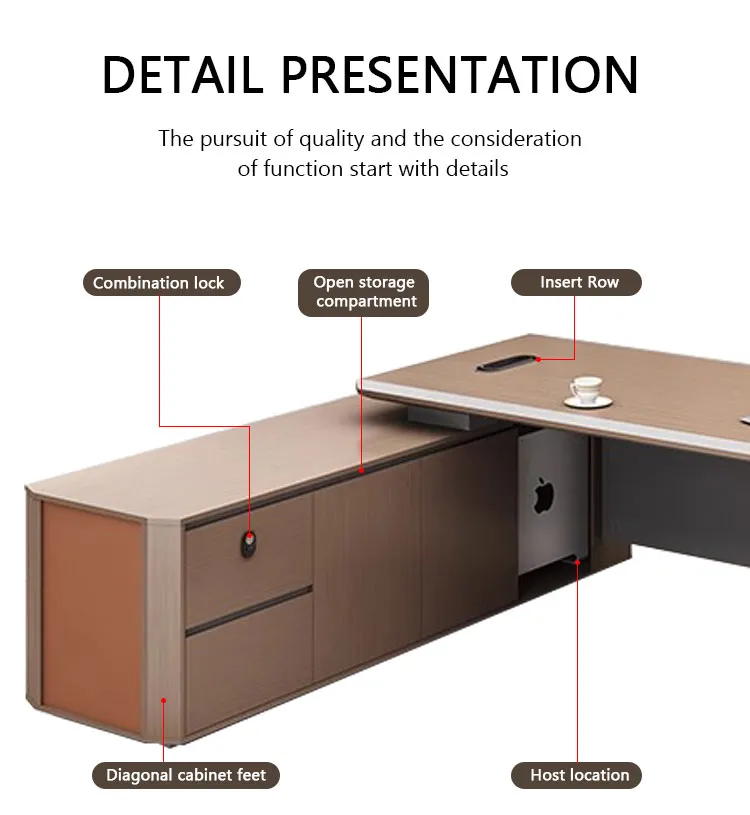 Mesa de Escritório CEO Mesa de Computador Mesas Executivas