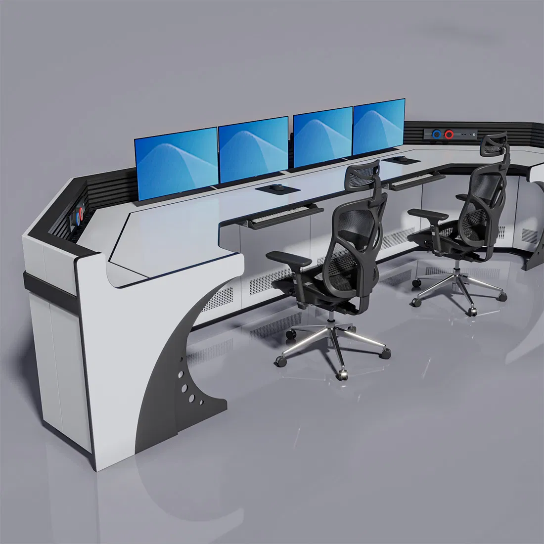 Mesas de Console de Controle de Computador Industrial Pyrotech