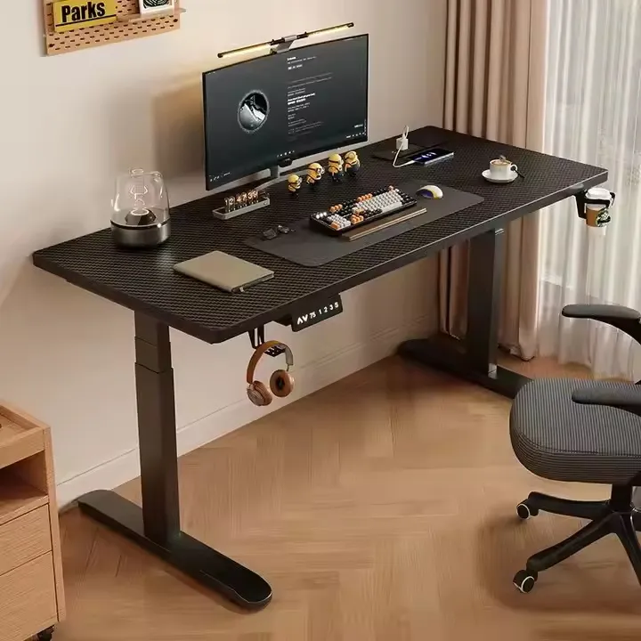 Pernas de Mesa de Escritório Ajustáveis em Altura Mesa de Metal Mesa para Escritório em Casa Mesa Moderna de Computador Ajustável