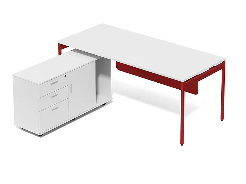 Móvel de Escritório Moderno Mesa de Computador em Painel de Partículas 4 Mesa de Escritório para 4 Estação de Trabalho