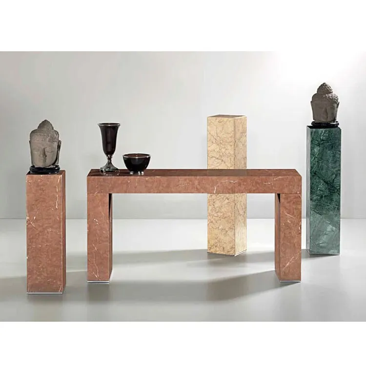 Mesa de Centro de Mármore Travertino Moderno