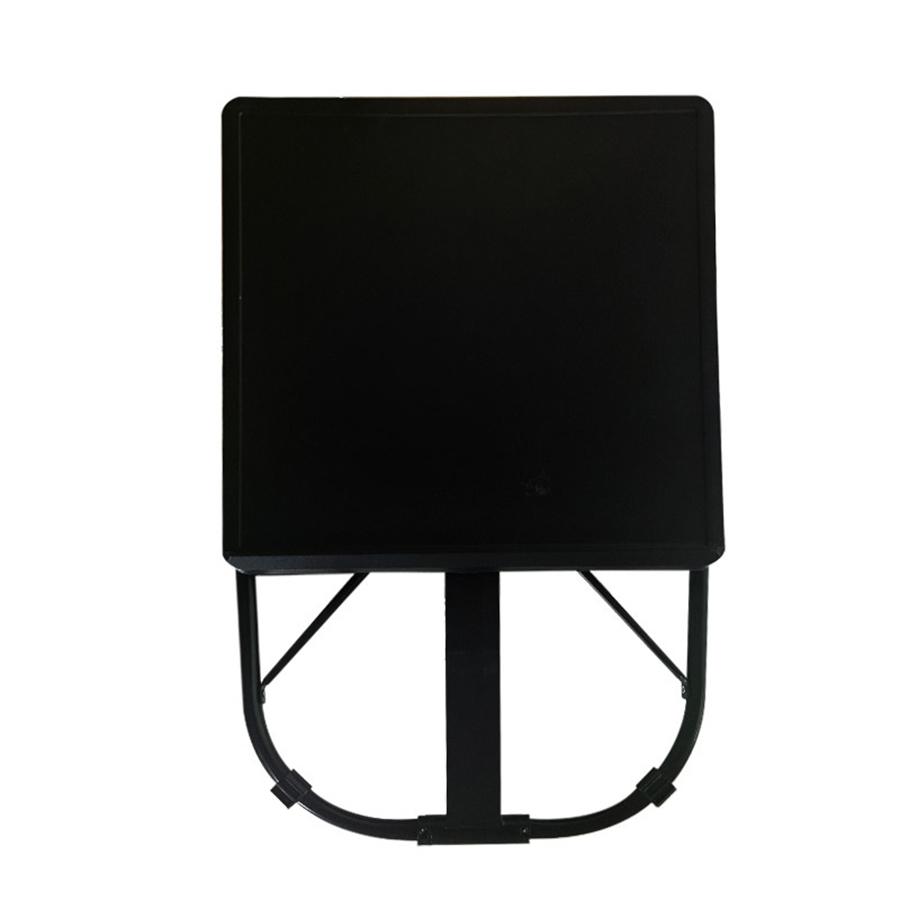 Mesa portátil ajustável dobrável de plástico preto multifuncional para laptop ao lado da cama