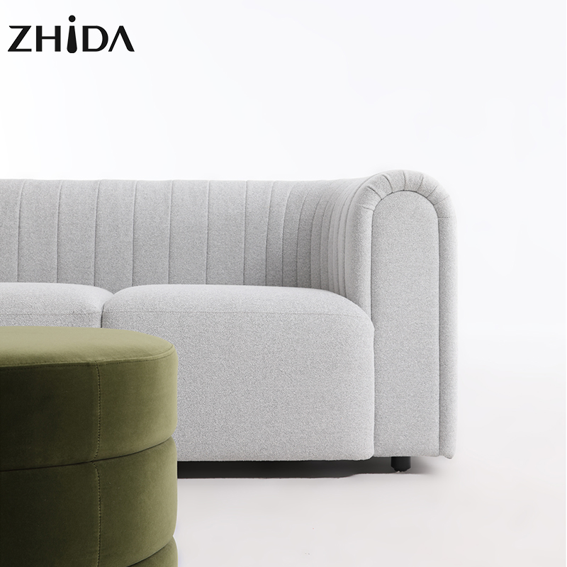 Sofá de Sala de Estar Zhida Home Mobiliário Design Moderno 3 Sofá
