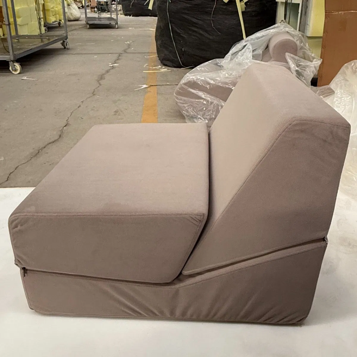 Sofá-cama dobrável comprimido de uso múltiplo por atacado, sofá de tecido premium, cadeira sofá