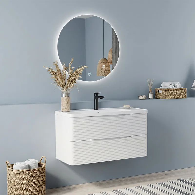 Design flutuante e bacia integrada