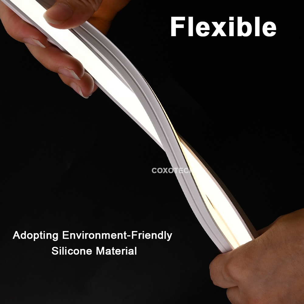 Flexible Recessed Ultra Thin LED Cabinet Neon Light 12V 24V Free Cutting Soldering Flex Silicone LED Profile Under Cabinet Light